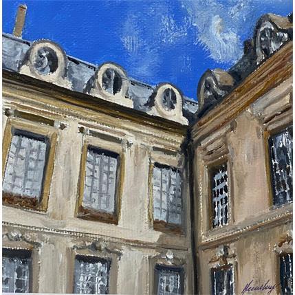 Painting Cours intérieur, Palais des ducs by Herambourg Xavier | Painting Figurative Oil Landscapes, Life style, Urban
