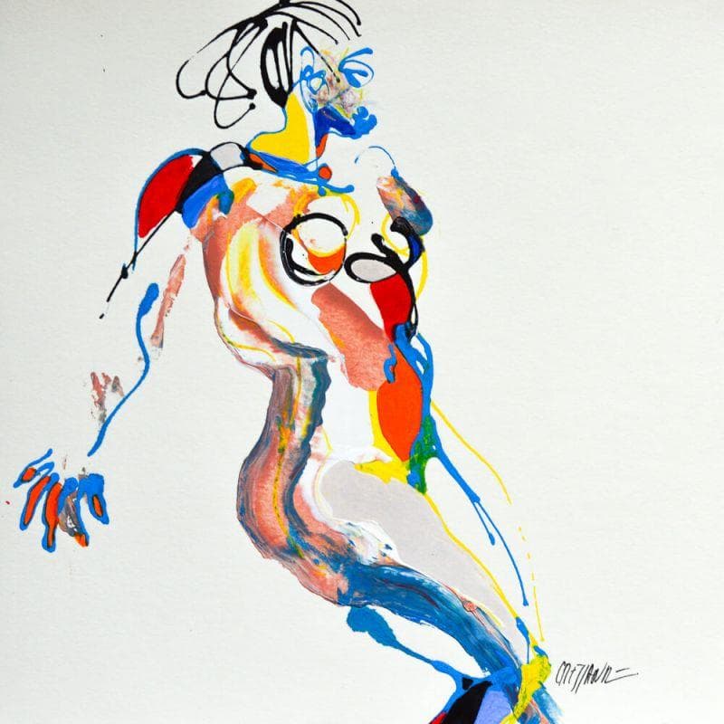 Painting 6056 by Cressanne | Painting Figurative Acrylic Nude