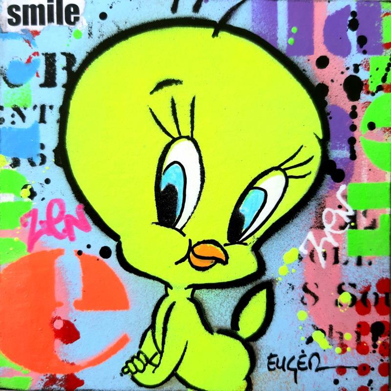 Painting SMILE by Euger Philippe | Painting Pop art Mixed Pop icons