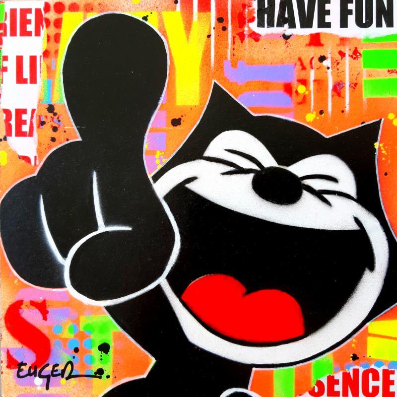 Painting HAVE FUN by Euger Philippe | Painting Pop art Mixed Pop icons