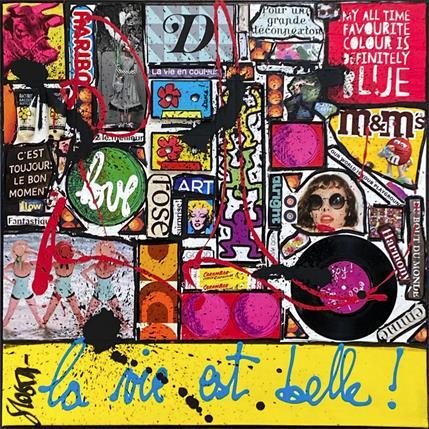 Painting Love, la vie est belle ! by Costa Sophie | Painting Pop art Mixed Pop icons