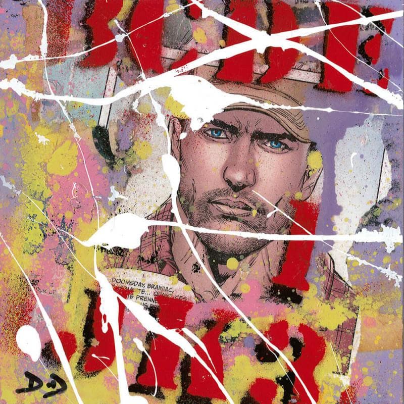 Peinture The man par Drioton David | Tableau Pop-art Icones Pop Acrylique