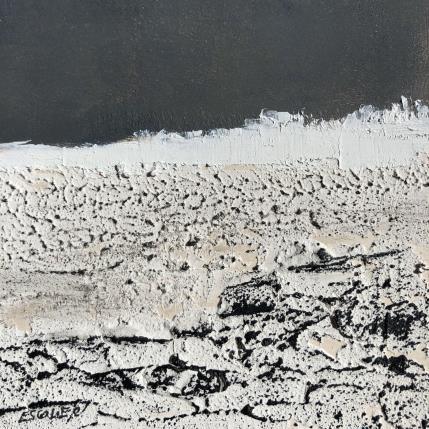 Gemälde Entre rugosité et douceur von Escolier Odile | Gemälde Abstrakt Acryl, Pappe, Sand