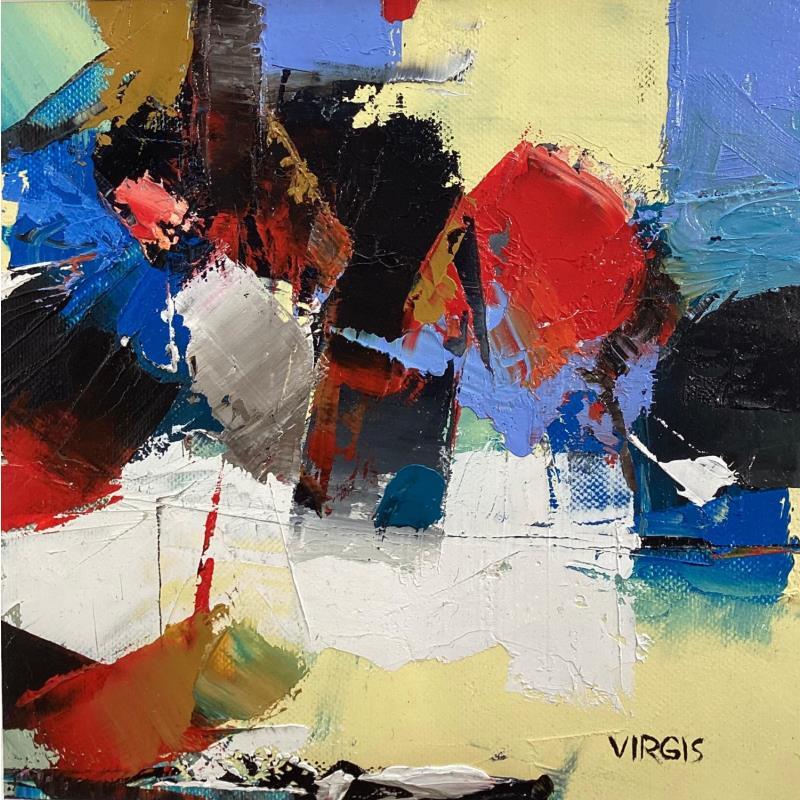 Peinture Composition 06 par Virgis | Tableau Abstrait Huile