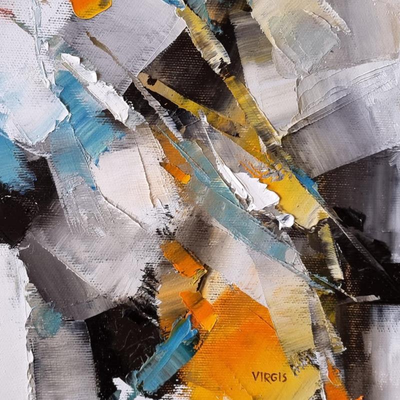 Painting Protection from danger by Virgis | Painting Abstract Minimalist Oil