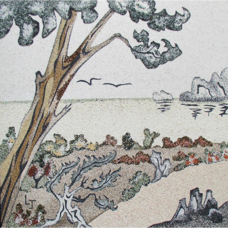 Gemälde Landes de Fréhel von Jovys Laurence  | Gemälde Materialismus Landschaften Sand