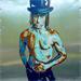 Painting Mister Iggy Pop by Medeya Lemdiya | Painting Pop art Mixed Pop icons