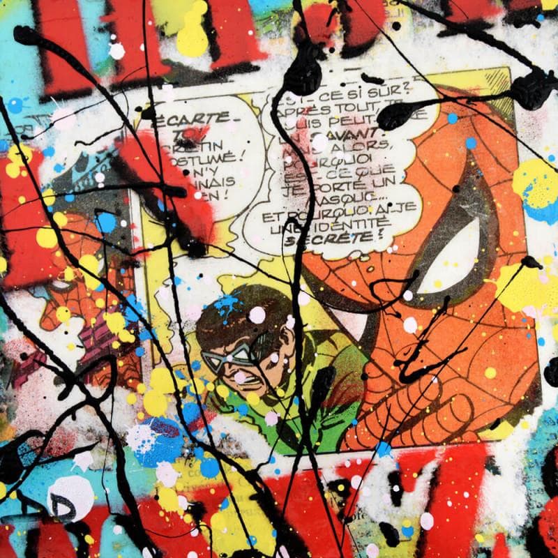 Painting Héros n°73 by Drioton David | Painting Pop art Mixed Pop icons