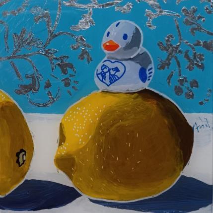 Painting Le canard d'altitude by Auriol Philippe | Painting Figurative Acrylic, Mixed still-life