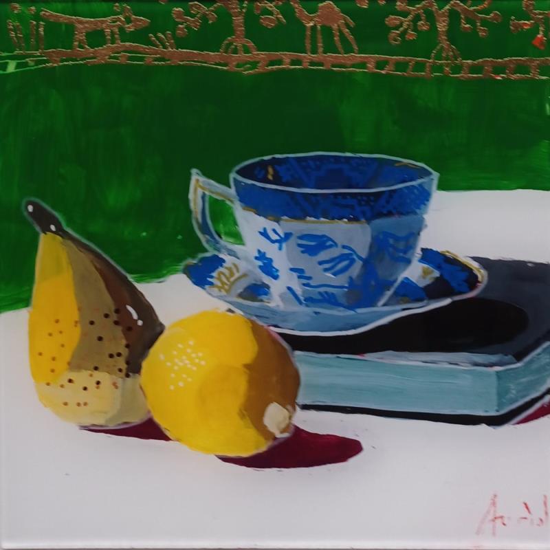 Peinture Les fruits voyageurs par Auriol Philippe | Tableau Figuratif Acrylique, Plexiglas, Posca Natures mortes