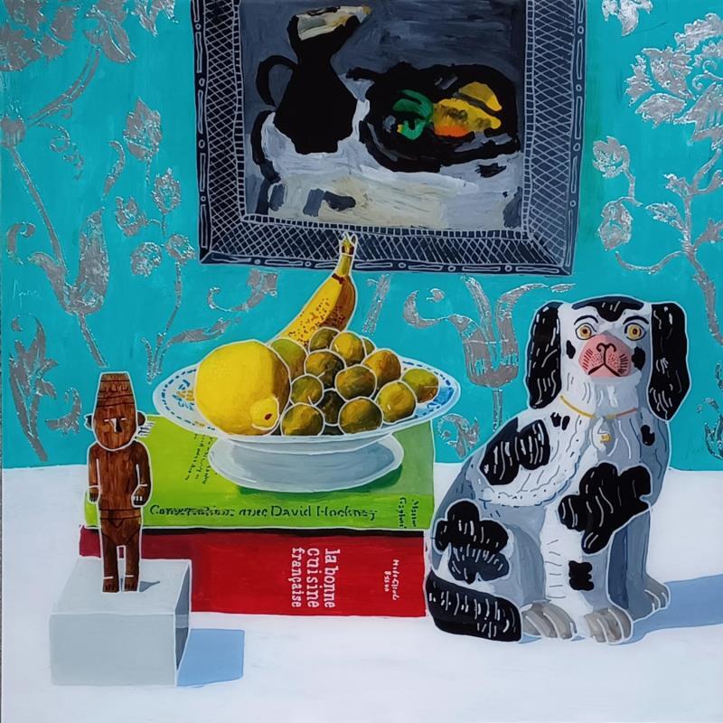 Painting La cuisine de Georges et David by Auriol Philippe | Painting Figurative Acrylic, Plexiglass, Posca Still-life