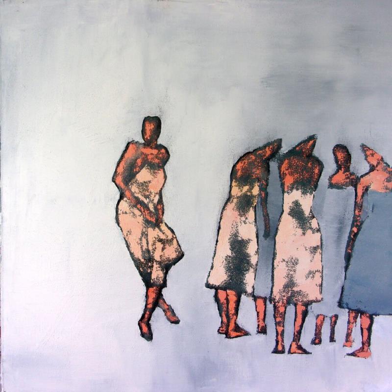 Painting Belle échappée by Malfreyt Corinne | Painting Figurative Oil Life style, Nude