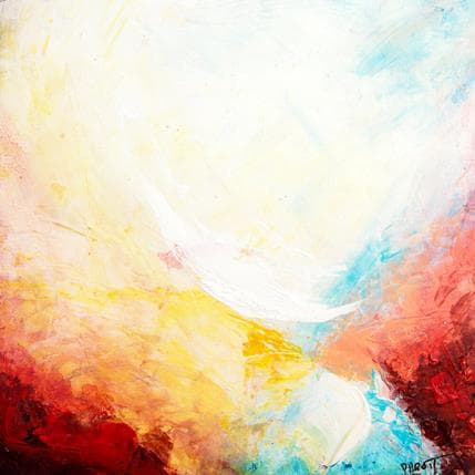 Painting Dance with the light by Droit Ode | Painting Abstract Mixed Landscapes
