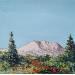 Painting Au pied de la Sainte Victoire by Blandin Magali | Painting Figurative Landscapes Oil