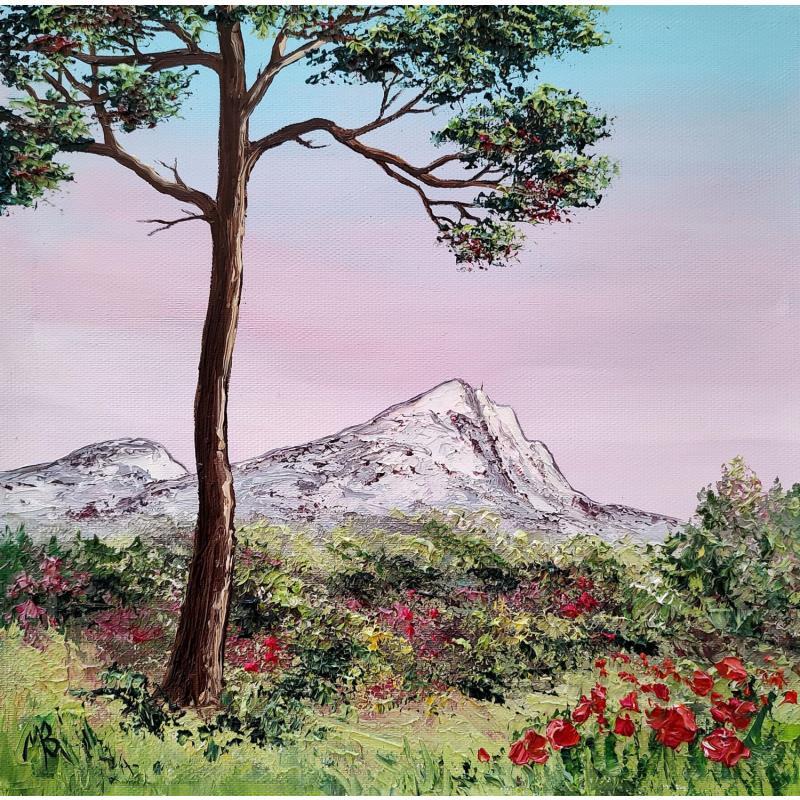 Painting Un jour en Provence by Blandin Magali | Painting Figurative Landscapes Oil