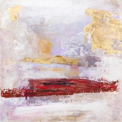 Painting Horizon changeant by Droit Ode | Painting Abstract Mixed Landscapes