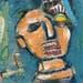Painting Visage 1 by De Sousa Miguel | Painting Raw art Mixed Life style