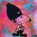 Painting Snoopy london  by Kikayou | Painting Pop art Mixed Pop icons