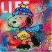 Painting Snoopy skating by Kikayou | Painting Pop art Mixed Pop icons
