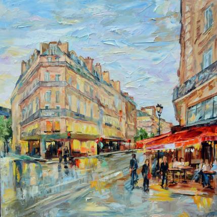 Painting Rues de Paris II  by Novokhatska Olga | Painting Figurative Oil Urban