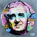 Gemälde Aznavour von Sufyr | Gemälde Street art Pop-Ikonen Graffiti Acryl