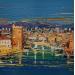 Painting Vieux port by Corbière Liisa | Painting Figurative Oil Landscapes