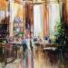 Painting Café Papagayo by Frédéric Thiery | Painting Figurative Life style Acrylic