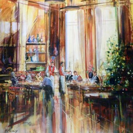 Painting Café Papagayo by Frédéric Thiery | Painting Figurative Acrylic Life style