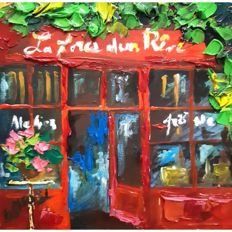 Painting La force d'un rêve by Laura Rose | Painting Figurative Urban Oil