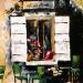 Painting Café aux fleurs by Laura Rose | Painting Figurative Landscapes Oil