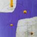 Peinture abstract violet C 13 par Wilms Hilde | Tableau Abstrait Minimaliste Carton Collage