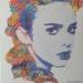Peinture The girl next door par Schroeder Virginie | Tableau Pop-art Icones Pop Huile Acrylique