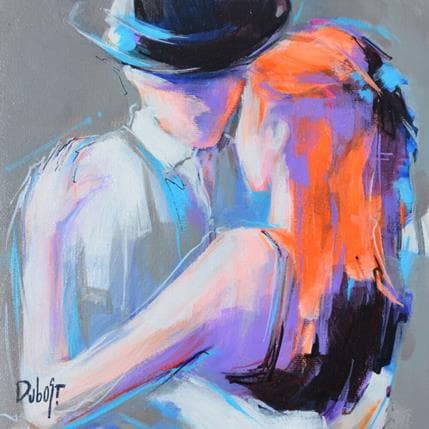 Painting Par le regard by Dubost | Painting Figurative Acrylic Life style