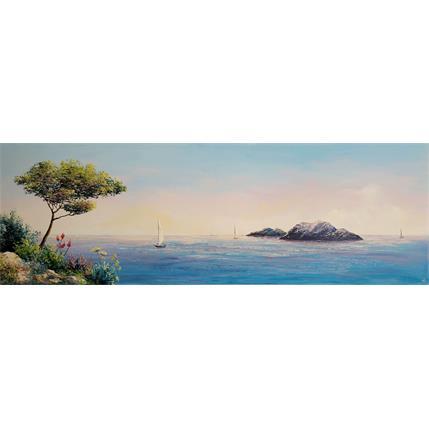 Painting L'harmonie sur Terre by Blandin Magali | Painting Figurative Oil Landscapes