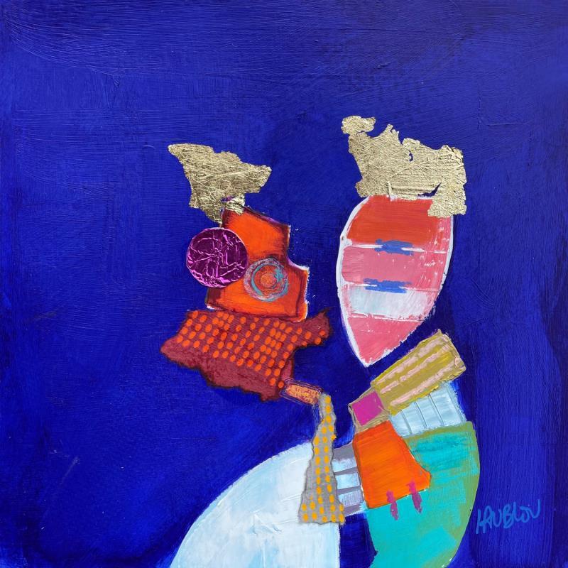 Painting Paso doble by Lau Blou | Painting Abstract Acrylic, Cardboard Pop icons, Portrait