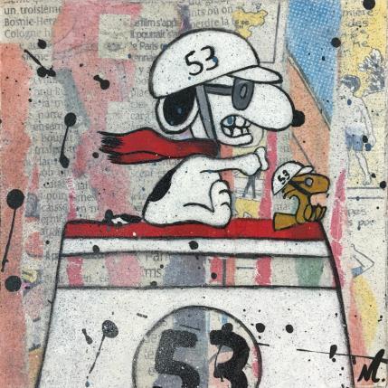 Painting Snoopy 53 by Marie G.  | Painting Pop-art Acrylic, Wood Pop icons