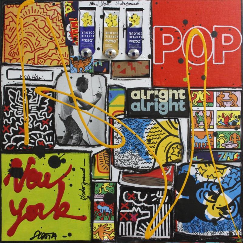 Painting Tribute to Keith Haring by Costa Sophie | Carré d'artistes