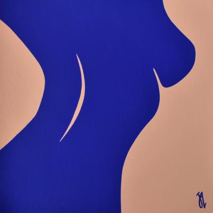 Gemälde Silhouette von Julie-Anne | Gemälde Figurativ Acryl Akt