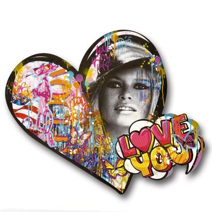 Peinture Love of my life par Novarino Fabien | Tableau Pop Art Mixte icones Pop