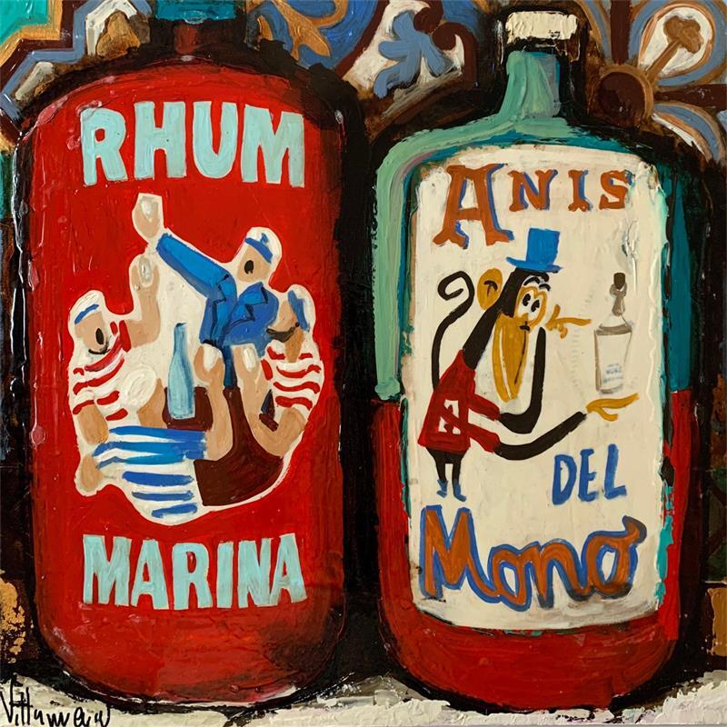 Painting Rhum Marina by Villanueva Puigdelliura Natalia | Painting Figurative Oil