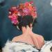 Painting Le destin de Julia by Lau Blou | Painting Abstract Portrait