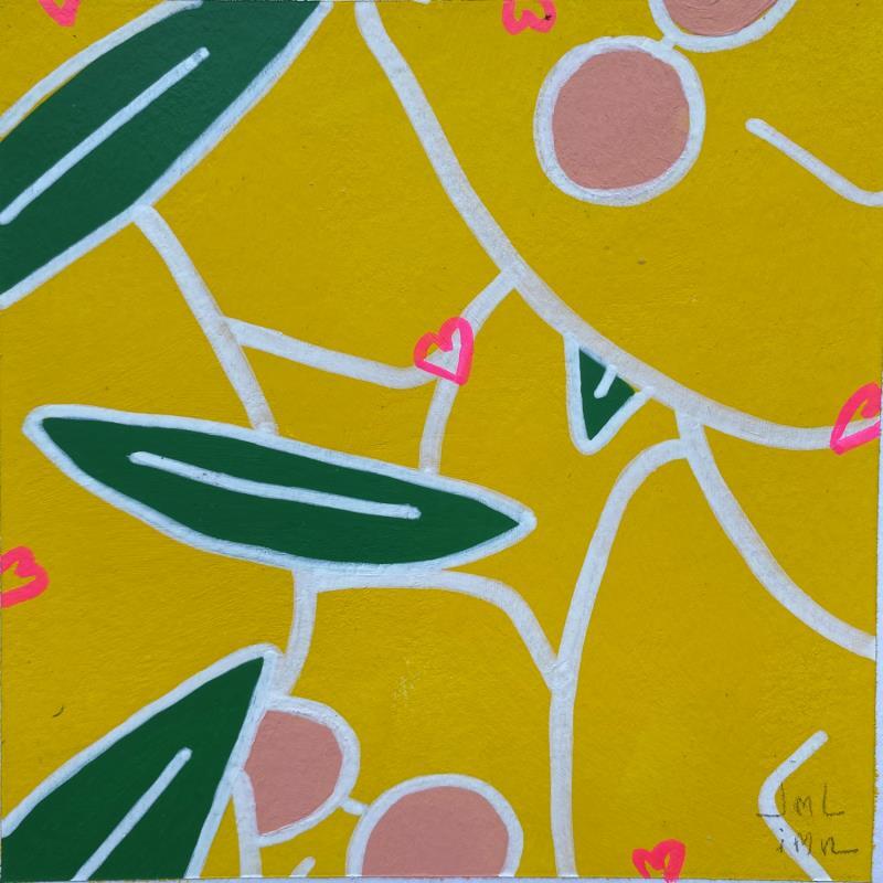 Painting Petit Jaune Lemon by JuLIaN | Painting Figurative Acrylic Pop icons
