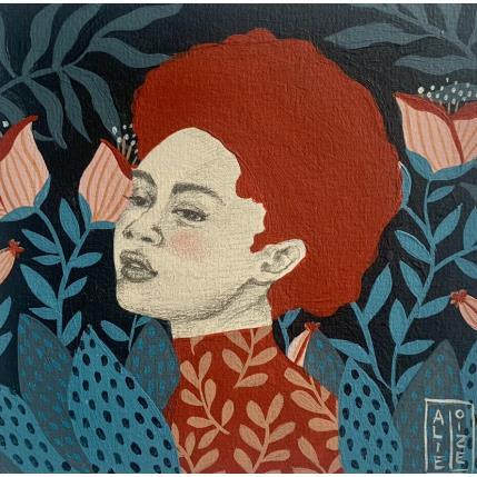 Gemälde Sofia von Alie Loizel | Gemälde Naive Kunst Acryl Porträt