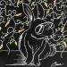 Gemälde Petits pois- carottes von Croce | Gemälde Naive Kunst Tiere Acryl