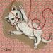 Peinture Une vie de chaton par Croce | Tableau Art naïf Animaux Acrylique