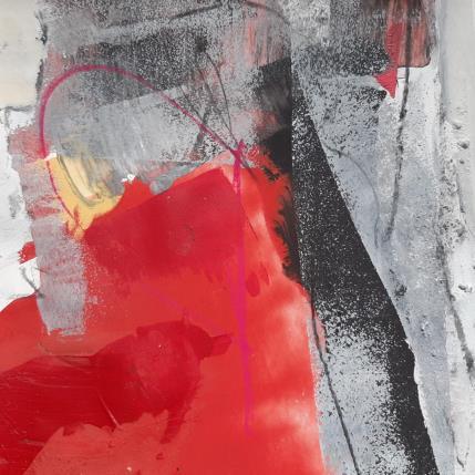 Painting RED COMPOSITION II 2 by Recordon Eva | Painting Abstract Mixed Pop icons