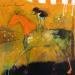 Gemälde La force tranquille von Colin Sylvie | Gemälde Art brut Tiere Acryl Collage Pastell