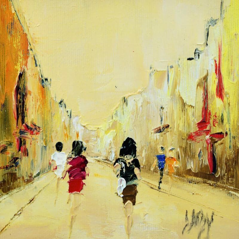 Painting Galbinus by Dupin Dominique | Painting Figurative Urban Oil