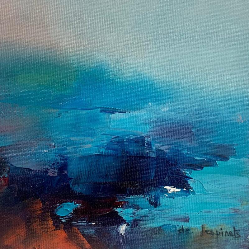 Painting Sans titre 1  by Chebrou de Lespinats Nadine | Painting Abstract Landscapes Minimalist Oil
