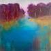 Painting Sans titre 4  by Chebrou de Lespinats Nadine | Painting Abstract Landscapes Minimalist Oil